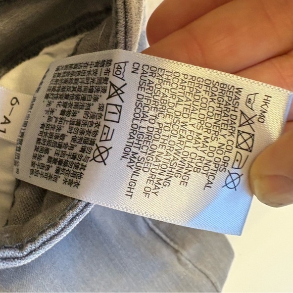 Uniqlo ultra stretch Gray Mid-rise Skinny denim Jeans women's size 25 - Picture 7 of 13